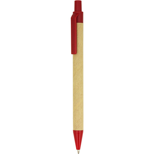 Kugelschreiber Kopenhagen , Promo Effects, rot, Pappe, Kunststoff, 13,80cm (Länge), Bild 1