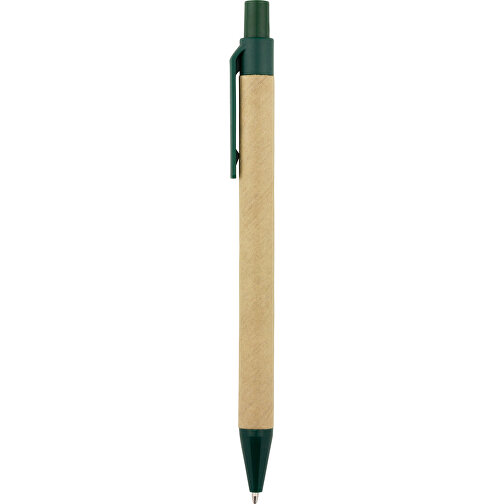 Kugelschreiber Kopenhagen , Promo Effects, grün, Pappe, Kunststoff, 13,80cm (Länge), Bild 3