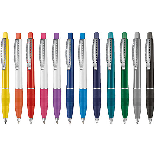Kugelschreiber Club SI , Ritter-Pen, himmelblau/weiß, ABS-Kunststoff, 14,20cm (Länge), Bild 4