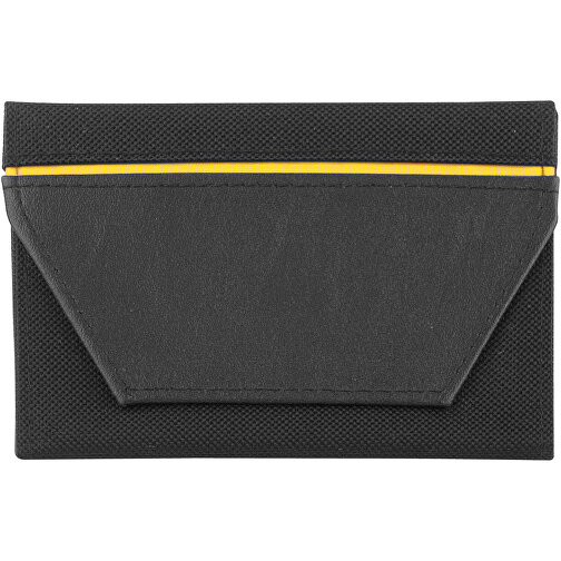 CreativDesign Väska för identitetskort 'ColourStripe' svart/gul, Bild 1