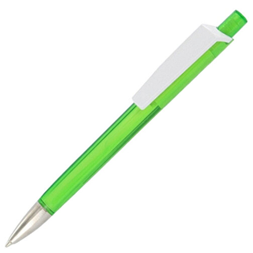 Kugelschreiber Tri-Star Transparent S , Ritter-Pen, gras-grün, ABS-Kunststoff, 14,00cm (Länge), Bild 2