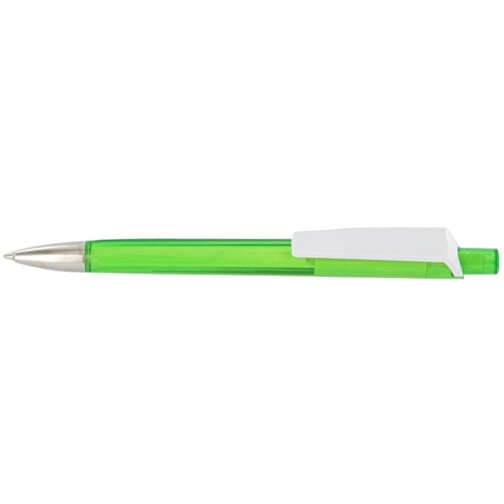 Kugelschreiber Tri-Star Transparent S , Ritter-Pen, gras-grün, ABS-Kunststoff, 14,00cm (Länge), Bild 3