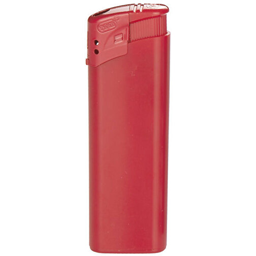 TOM® EB-15 02 Elektronik-Feuerzeug , Tom, rot, AS/ABS, 2,50cm x 8,20cm x 1,10cm (Länge x Höhe x Breite), Bild 1