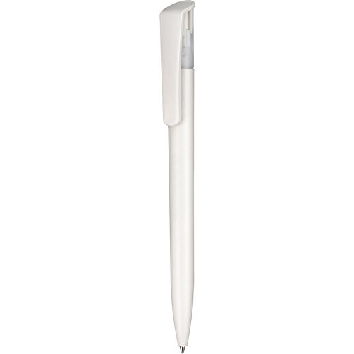 Kugelschreiber BIO-STAR , Ritter-Pen, weiß, Cellulose-Kunststoff, ABS, 14,70cm (Länge), Bild 1