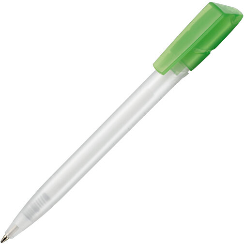 Kugelschreiber TWISTER FROZEN , Ritter-Pen, kiwi-grün/weiss, ABS-Kunststoff, 14,50cm (Länge), Bild 2