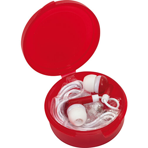 In-Ear-Kopfhörer MUSIC , rot, Kunststoff, 2,10cm (Höhe), Bild 1