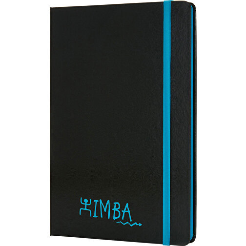 Deluxe Hardcover A5 Notizbuch Mit Coloriertem Beschnitt, Blau , blau, Papier, 1,50cm x 21,30cm (Länge x Höhe), Bild 2