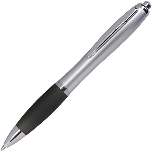 Kugelschreiber SWAY , schwarz, silber, Kunststoff / Stahl, 14,00cm (Länge), Bild 2