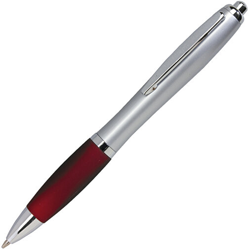 Kugelschreiber SWAY , bordeaux, silber, Kunststoff / Stahl, 14,00cm (Länge), Bild 2