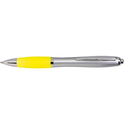 Kugelschreiber SWAY , gelb, silber, Kunststoff / Stahl, 14,00cm (Länge), Bild 3