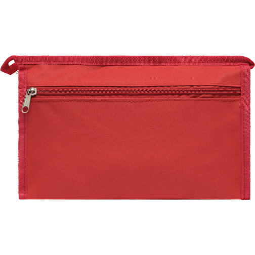 Kulturtasche NIGHT &  DAY , rot, 600D Polyester, 28,00cm x 8,50cm x 18,00cm (Länge x Höhe x Breite), Bild 2