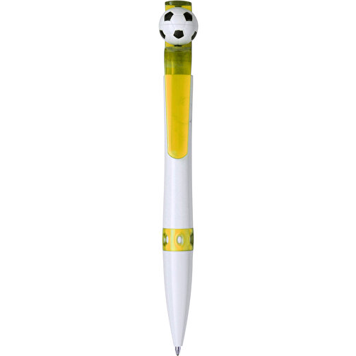 Kugelschreiber Aus Kunststoff Prem , gelb, Plastik, , Bild 1