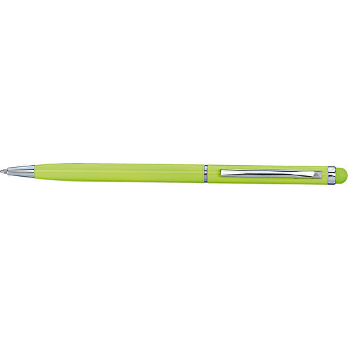 Kugelschreiber SMART TOUCH COLOUR , apfelgrün, Aluminium, 13,60cm (Länge), Bild 3