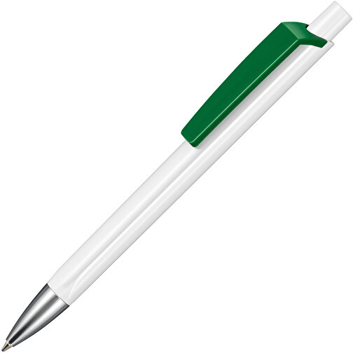 Kugelschreiber TRI-STAR , Ritter-Pen, minz-grün/weiß, ABS-Kunststoff, 14,00cm (Länge), Bild 2