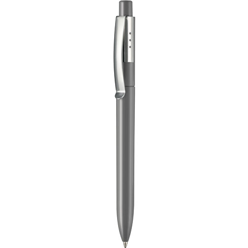 Kugelschreiber ELEGANCE , Ritter-Pen, steingrau, ABS, Metall, 14,40cm (Länge), Bild 1