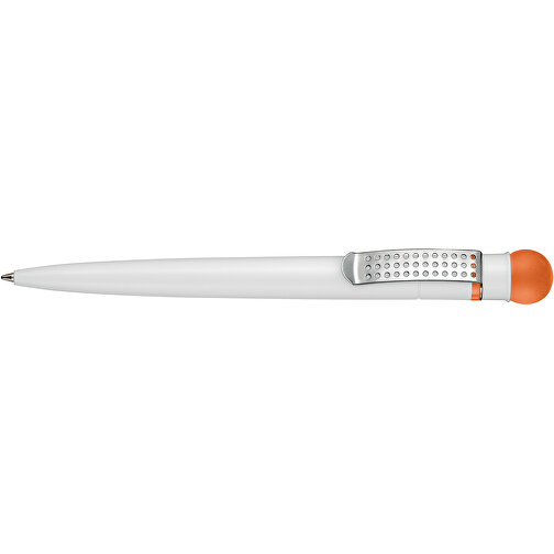 Kugelschreiber SATELLITE , Ritter-Pen, orange/weiß, ABS-Kunststoff, 14,60cm (Länge), Bild 3