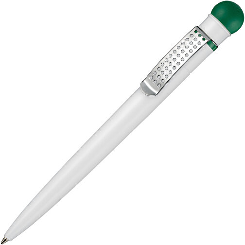 Kugelschreiber SATELLITE , Ritter-Pen, minz-grün/weiss, ABS-Kunststoff, 14,60cm (Länge), Bild 2