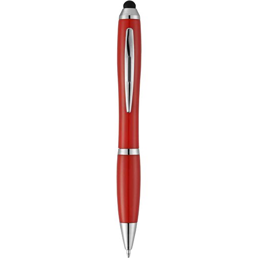 Nash Stylus Kugelschreiber Mit Farbigem Griff Und Schaft , rot, ABS Kunststoff, 13,70cm (Länge), Bild 1