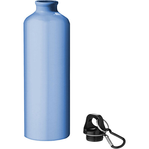 Pacific 770 Ml Trinkflasche Mit Karabiner , hellblau, Aluminium, 25,00cm (Höhe), Bild 4