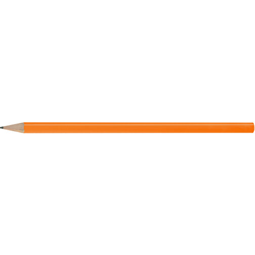 Bleistift, Lackiert, Rund , orange, Holz, 17,50cm x 0,70cm x 0,70cm (Länge x Höhe x Breite), Bild 3