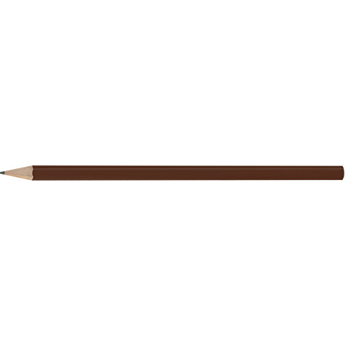 Bleistift, Lackiert, Rund , dunkelbraun, Holz, 17,50cm x 0,70cm x 0,70cm (Länge x Höhe x Breite), Bild 3