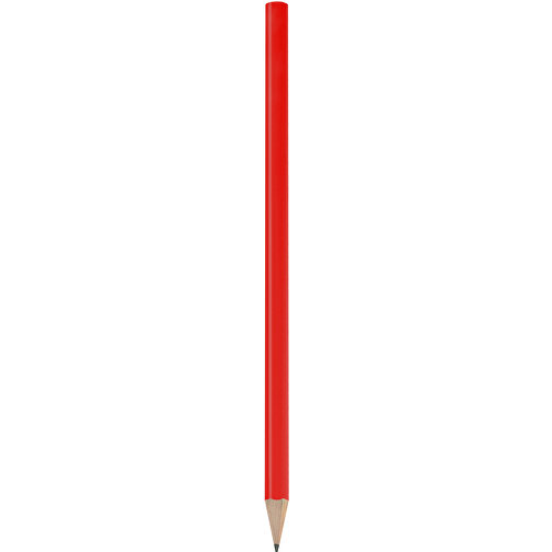 Bleistift, Lackiert, Rund , hellrot, Holz, 17,50cm x 0,70cm x 0,70cm (Länge x Höhe x Breite), Bild 1