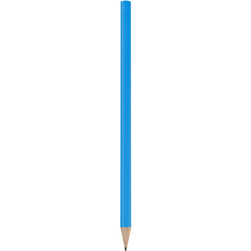 Bleistift, Lackiert, Rund , mittelblau, Holz, 17,50cm x 0,70cm x 0,70cm (Länge x Höhe x Breite), Bild 1