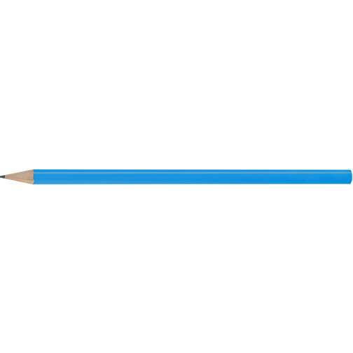 Bleistift, Lackiert, Rund , mittelblau, Holz, 17,50cm x 0,70cm x 0,70cm (Länge x Höhe x Breite), Bild 3