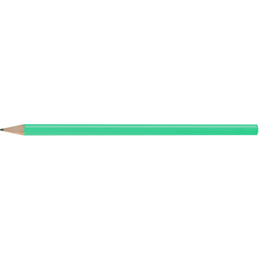 Bleistift, Lackiert, Rund , hellgrün, Holz, 17,50cm x 0,70cm x 0,70cm (Länge x Höhe x Breite), Bild 3