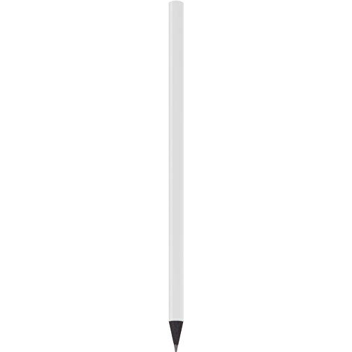 Schwarz Gefärbter Bleistift, Lackiert, Rund , weiß, Holz, 17,50cm x 0,70cm x 0,70cm (Länge x Höhe x Breite), Bild 1
