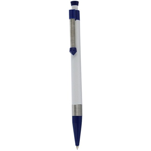 Kugelschreiber Spring SP , Ritter-Pen, nachtblau/weiss, ABS-Kunststoff, 14,10cm (Länge), Bild 1
