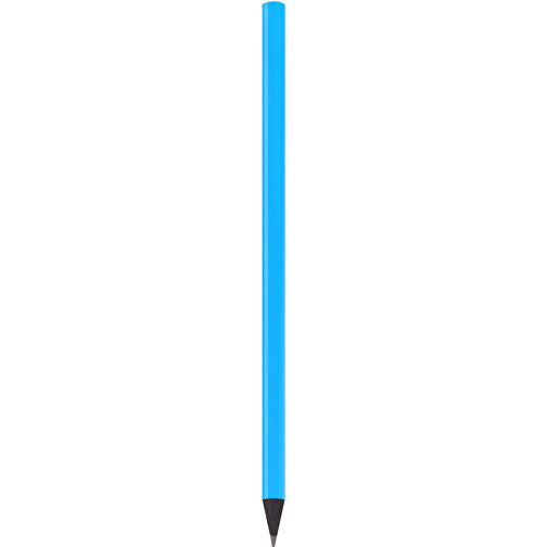 Schwarz Gefärbter Bleistift, Lackiert, Rund , hellblau, Holz, 17,50cm x 0,70cm x 0,70cm (Länge x Höhe x Breite), Bild 1