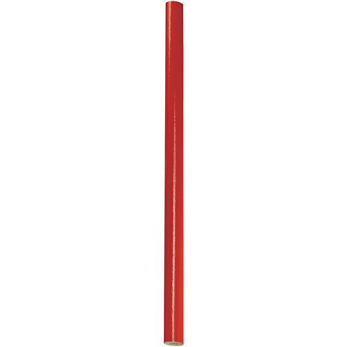 Zimmermannsbleistift, 24 Cm, Oval , rot, Holz, 24,00cm x 0,70cm x 1,20cm (Länge x Höhe x Breite), Bild 1