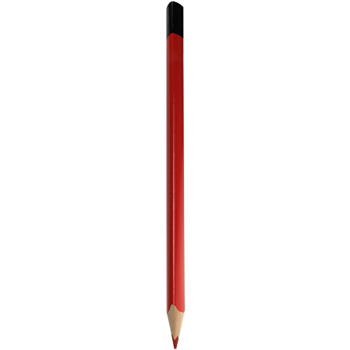 Allesschreiberstift, 24 Cm, 3-eckig , rot, Holz, 24,00cm x 0,70cm x 1,20cm (Länge x Höhe x Breite), Bild 1