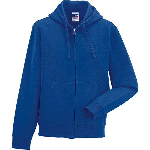 Authentic Zipped Hooded Sweat , Russell, königsblau, 80 % Baumwolle, 20 % Polyester, XL, , Bild 1