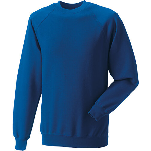 Raglan Sweatshirt , Russell, königsblau, 50 % Baumwolle / 50 % Polyester, L, , Bild 1