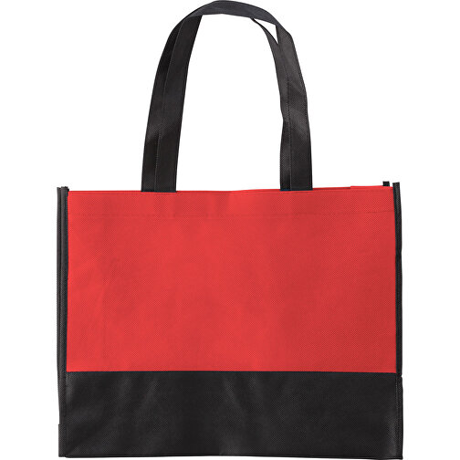 Einkaufstasche Aus Non-Woven Brenda , rot, Non-woven, 29,00cm x 9,00cm x 37,50cm (Länge x Höhe x Breite), Bild 1