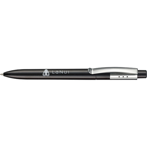 Kugelschreiber ELEGANCE , Ritter-Pen, schwarz, ABS, Metall, 14,40cm (Länge), Bild 3