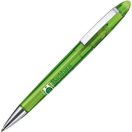 Kugelschreiber HAVANA TRANSPARENT , Ritter-Pen, gras-grün, ABS, Metall, 14,30cm (Länge), Bild 2