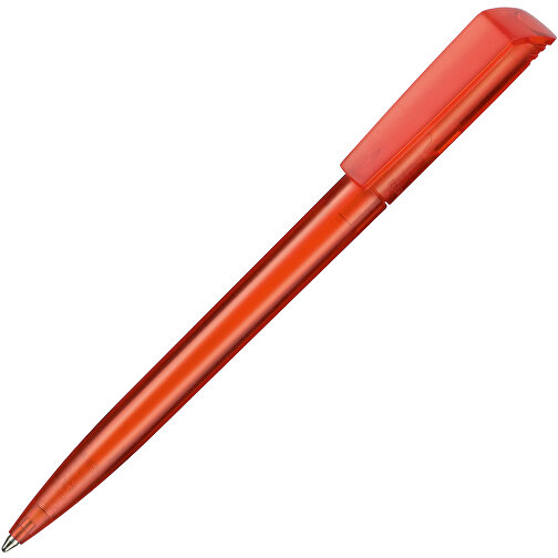 Kugelschreiber FLIP TRANSPARENT , Ritter-Pen, rot, ABS-Kunststoff, 14,00cm (Länge), Bild 2