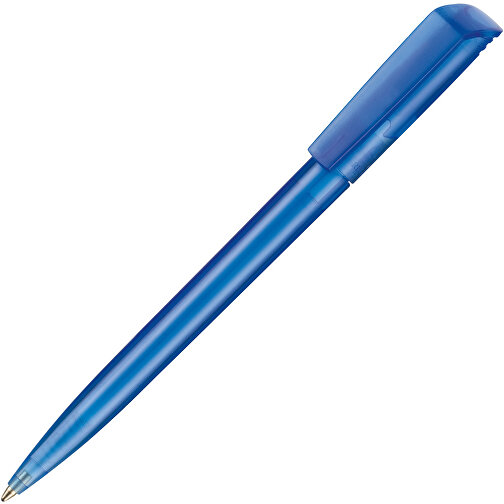 Kugelschreiber FLIP TRANSPARENT , Ritter-Pen, blau, ABS-Kunststoff, 14,00cm (Länge), Bild 2