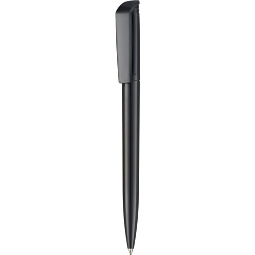 Kugelschreiber FLIP , Ritter-Pen, schwarz, ABS-Kunststoff, 14,00cm (Länge), Bild 1