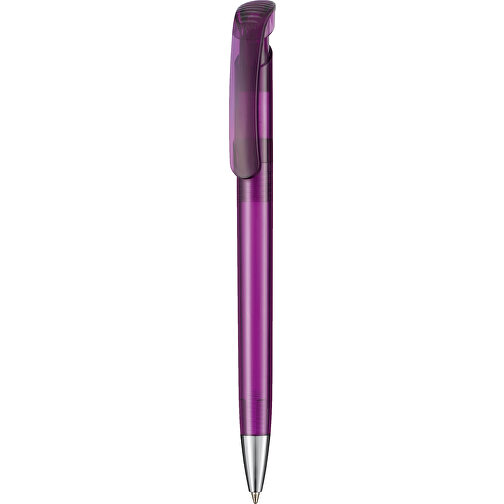 Kugelschreiber BONITA TRANSPARENT , Ritter-Pen, pflaumen-lila, ABS-Kunststoff, 14,80cm (Länge), Bild 1