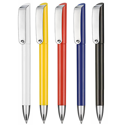 Kugelschreiber GLOSSY , Ritter-Pen, dunkelblau, ABS-Kunststoff, 14,20cm (Länge), Bild 4