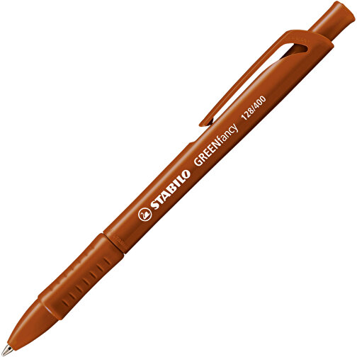 STABILO GREENfancy Kugelschreiber , Stabilo, braun, Bio-Plastik, 14,50cm x 1,40cm x 1,20cm (Länge x Höhe x Breite), Bild 2