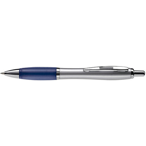 Kugelschreiber Hawaï Silver , silber / blau, ABS & Metall, 14,00cm (Länge), Bild 3