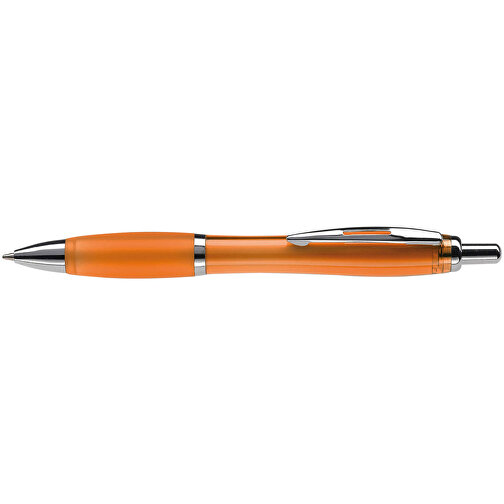 Kugelschreiber Hawaï Transparent , transparent orange, ABS & Metall, 14,00cm (Länge), Bild 3