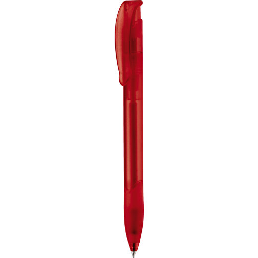 Kugelschreiber Apollo Frosty , gefrostet rot, ABS, 14,70cm (Länge), Bild 1
