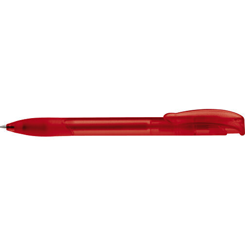 Kugelschreiber Apollo Frosty , gefrostet rot, ABS, 14,70cm (Länge), Bild 3