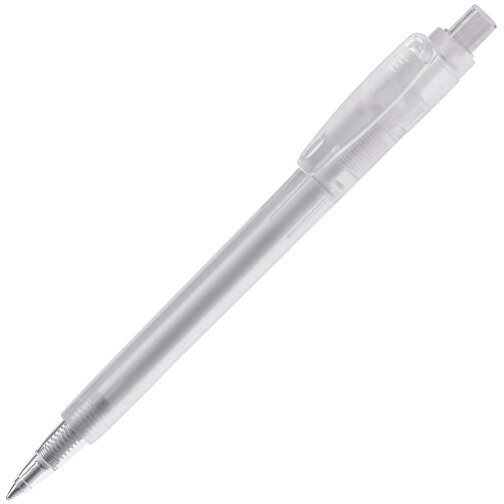 Kugelschreiber Baron ´03 Ice Frosty , gefrostet weiss, ABS, 13,30cm (Länge), Bild 2
